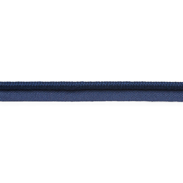 Schumacher Cedric Cotton Lip Cord Wide Navy Trim Sample 74804