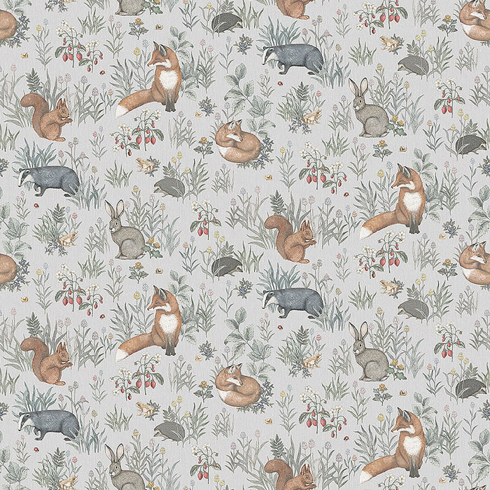 Schumacher Forest Friends Mural Multi Wallpaper 7480