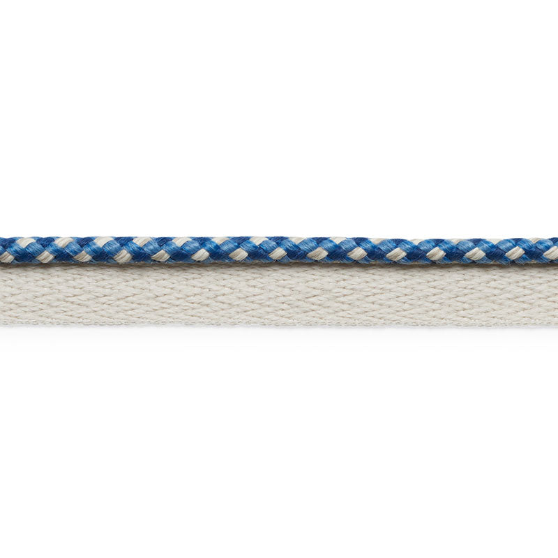 Schumacher Keaton Lip Cord Indoor/Outdoor Navy Trim 74903