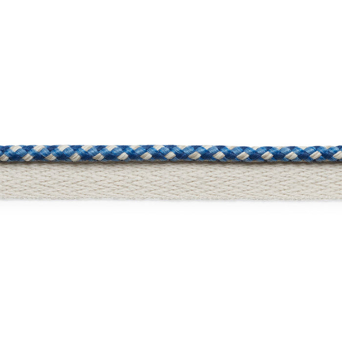 Schumacher Keaton Lip Cord Indoor/Outdoor Navy Trim 74903