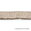 Schumacher Meyer Brush Fringe Sand Trim Sample 74941