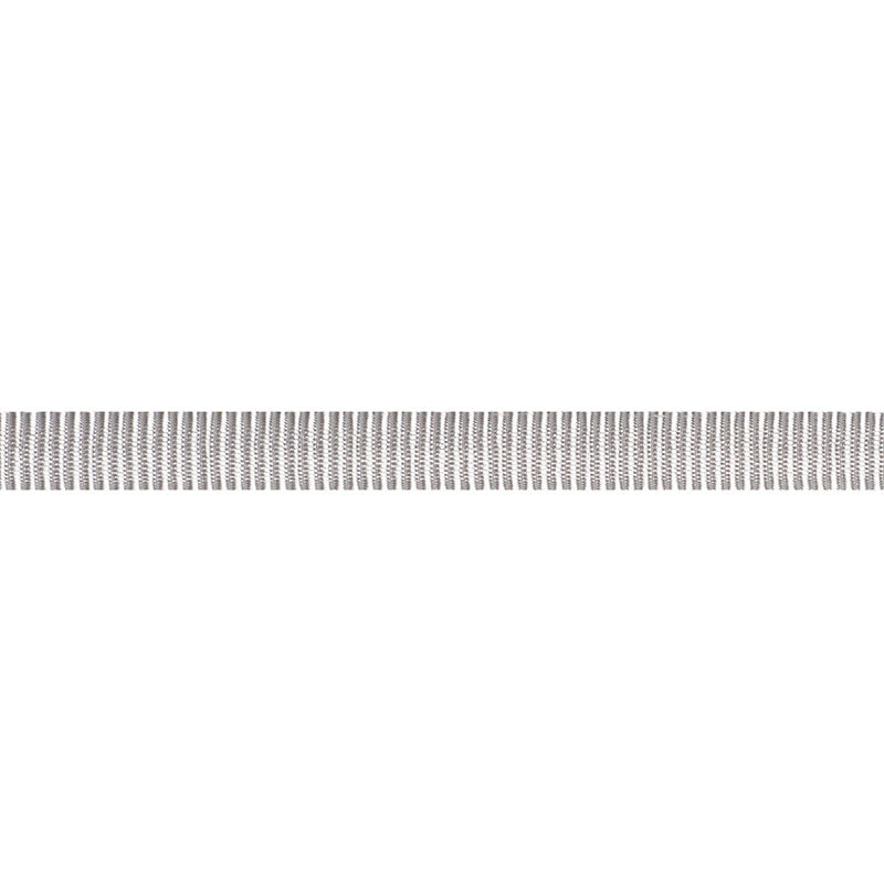 Schumacher Narrow Faille Tape Silver Trim 74981