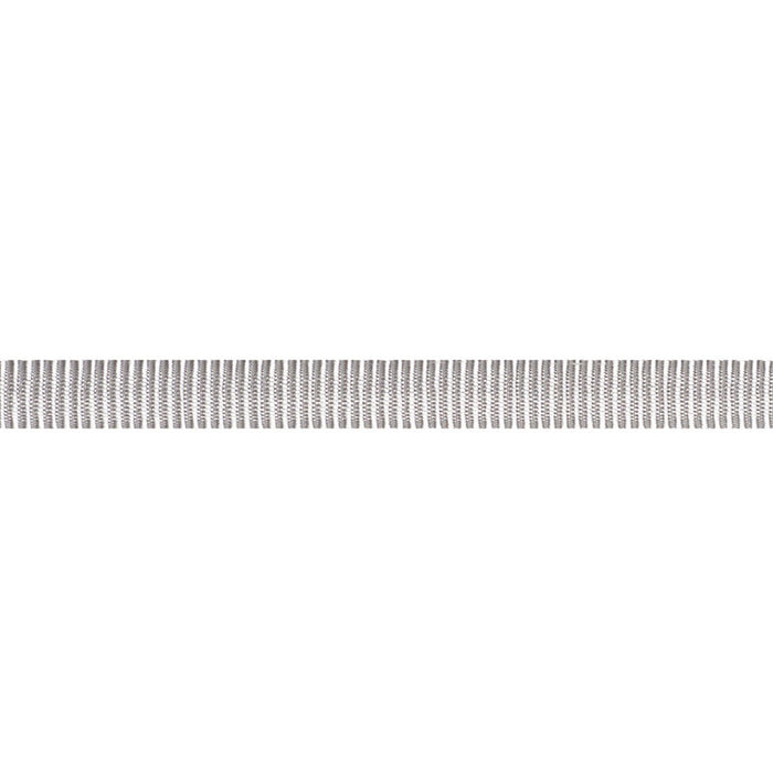 Schumacher Narrow Faille Tape Silver Trim Sample 74981