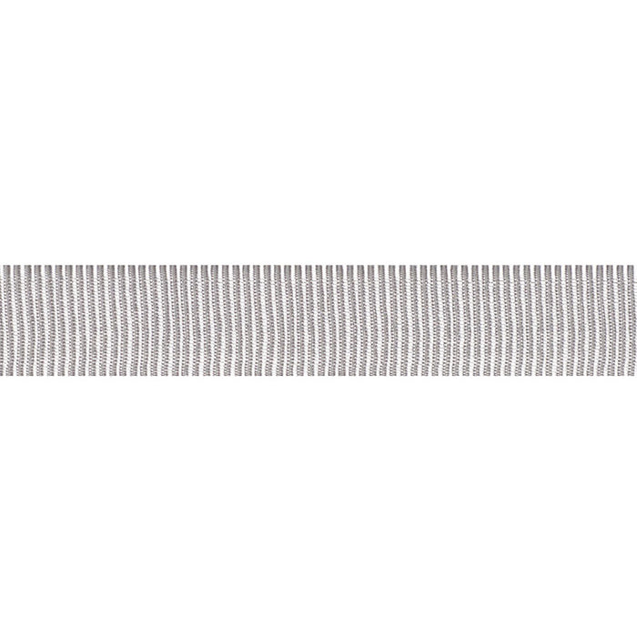 Schumacher Medium Faille Tape Silver Trim Sample 75011