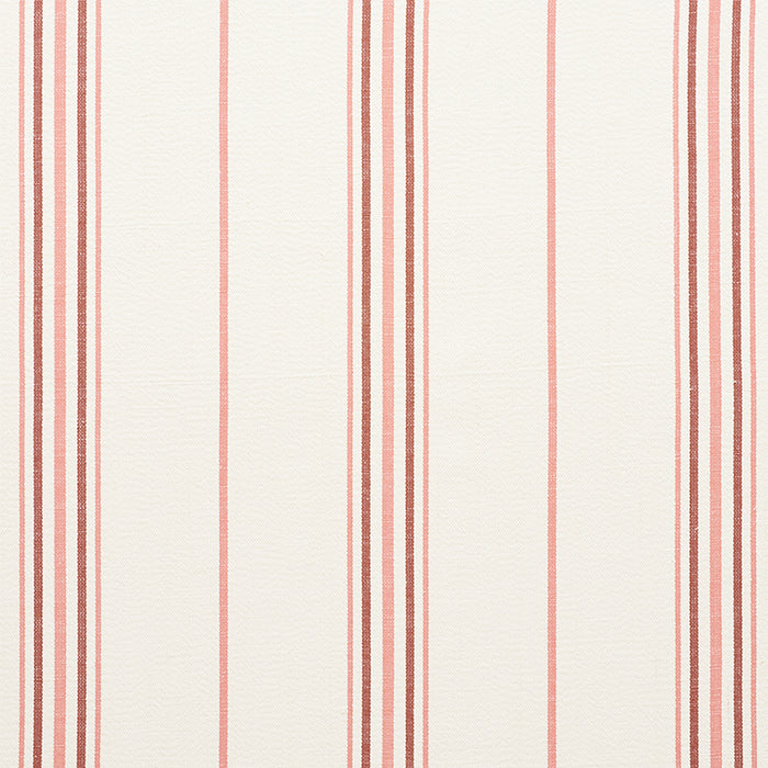 Schumacher Scarset Stripe Rosewood Fabric Sample 75262