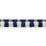 Schumacher Juno Fringe Cobalt & Ivory Trim Sample 75360