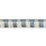 Schumacher Juno Fringe Sky & Ivory Trim Sample 75361