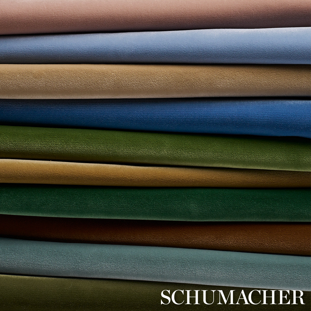 Schumacher Alistair Indoor/Outdoor Velvet Sky Fabric Sample 75386