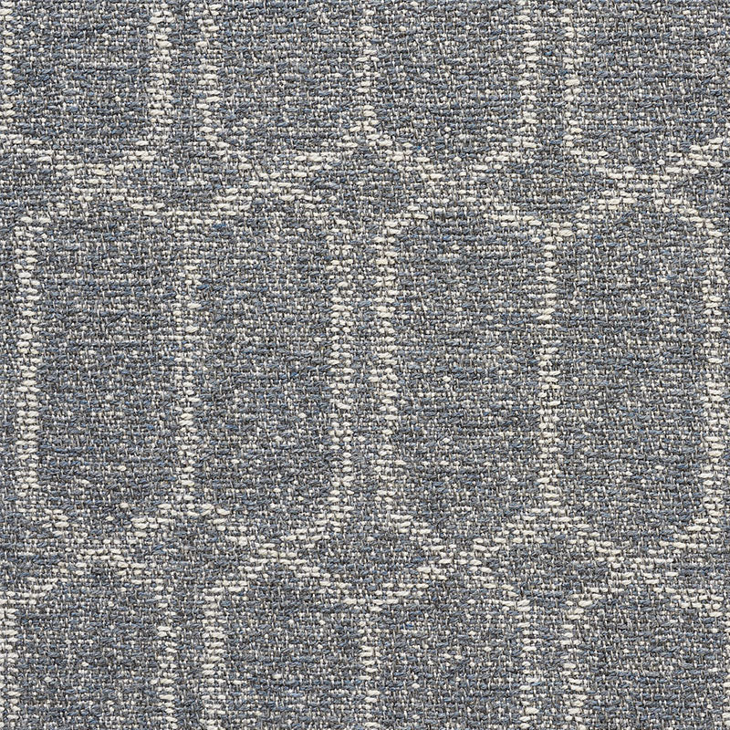 Schumacher Modern Trellis Outdoor Slate Fabric 75400