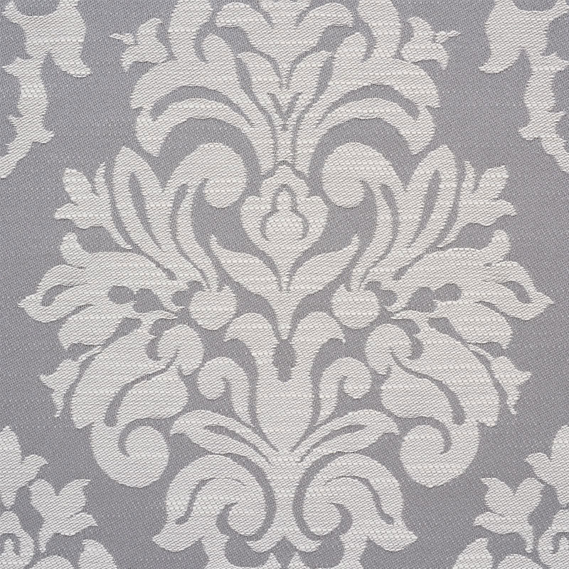 Schumacher Dauphine Damask Indoor/Outdoor Slate Fabric 75410