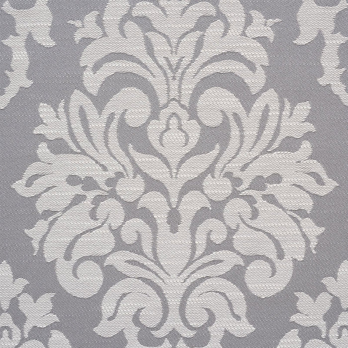 Schumacher Dauphine Damask Indoor/Outdoor Slate Fabric Sample 75410