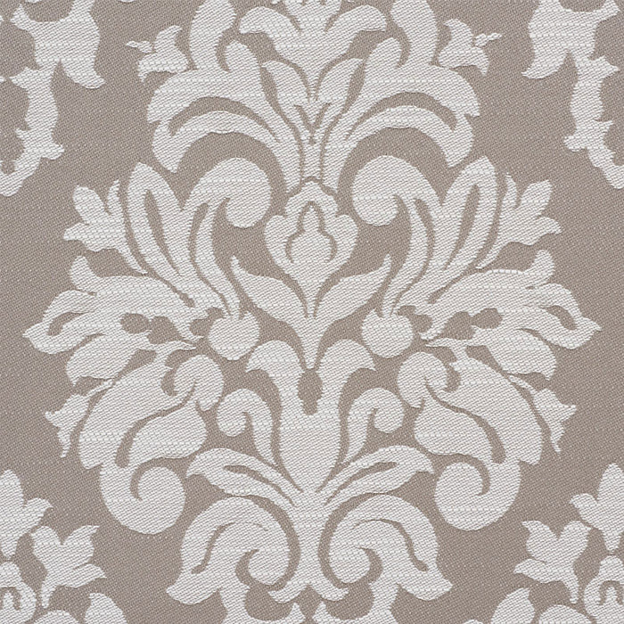 Schumacher Dauphine Damask Indoor/Outdoor Taupe Fabric Sample 75411