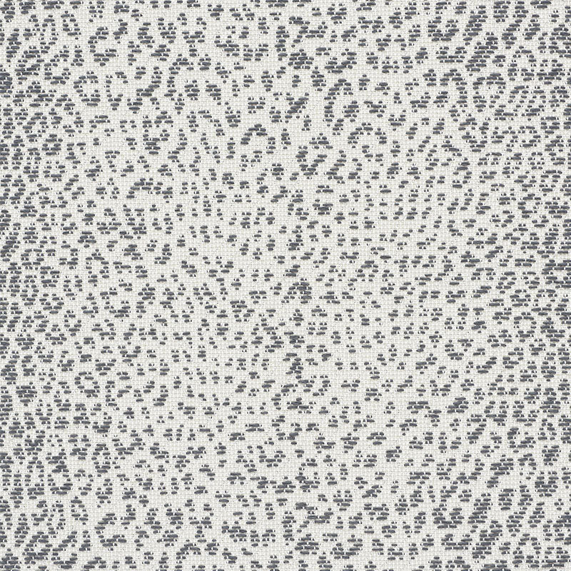 Schumacher Mini Leopard Outdoor Charcoal Fabric 75430