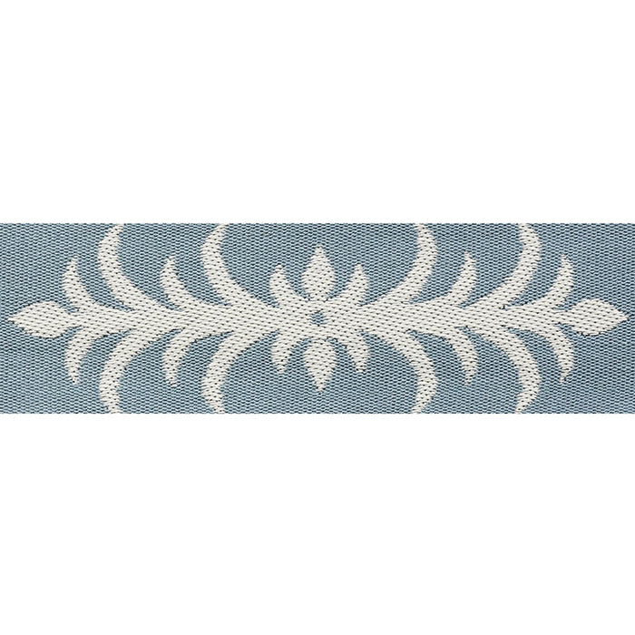 Schumacher Acanthus Tape Slumber Blue Trim Sample 75443