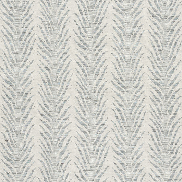 Schumacher Creeping Fern Slumber Blue Fabric Sample 75453