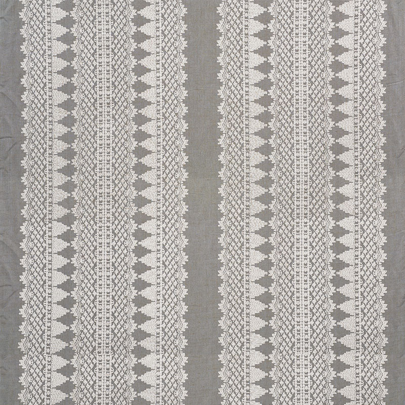 Schumacher Wentworth Embroidery Haze Fabric 75471