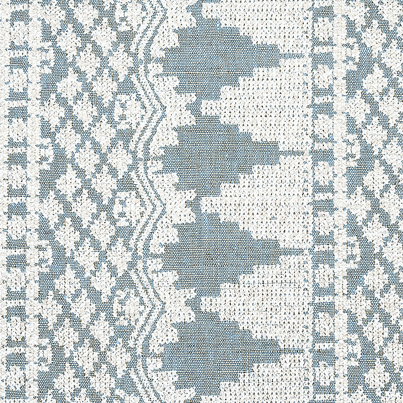 Schumacher Wentworth Embroidery Chambray Fabric 75475