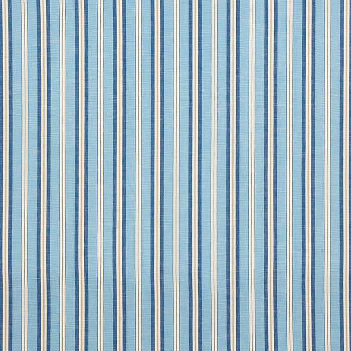 Schumacher Lewis Stripe Blue Fabric 75503