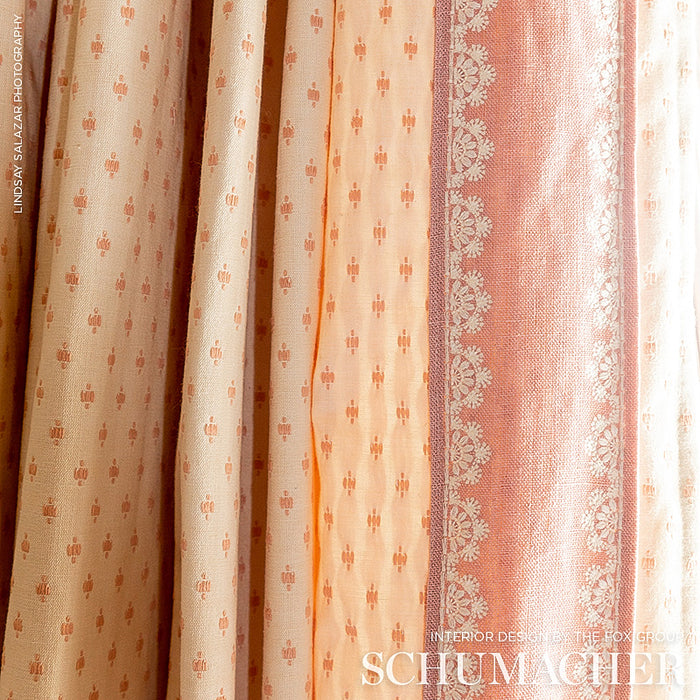 Schumacher Barlow Blush Fabric Sample 75530