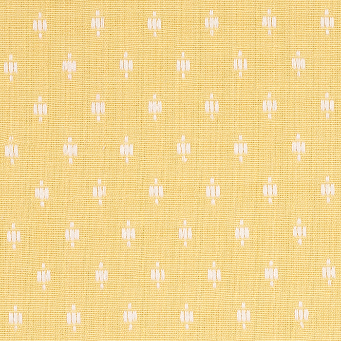 Schumacher Barlow Ivory On Yellow Fabric 75534