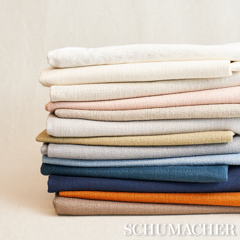 Schumacher Finn Heavyweight Linen Sky Fabric Sample 75677