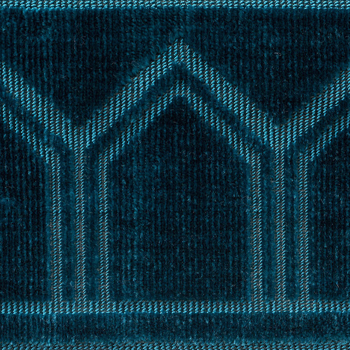 Schumacher Vizier Velvet Tape Peacock Trim Sample 75730