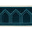 Schumacher Vizier Velvet Tape Peacock Trim Sample 75730