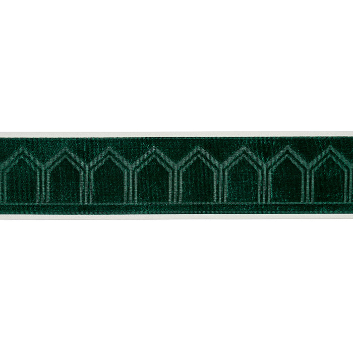 Schumacher Vizier Velvet Tape Emerald Trim Sample 75737