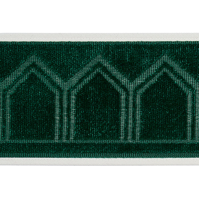 Schumacher Vizier Velvet Tape Emerald Trim Sample 75737