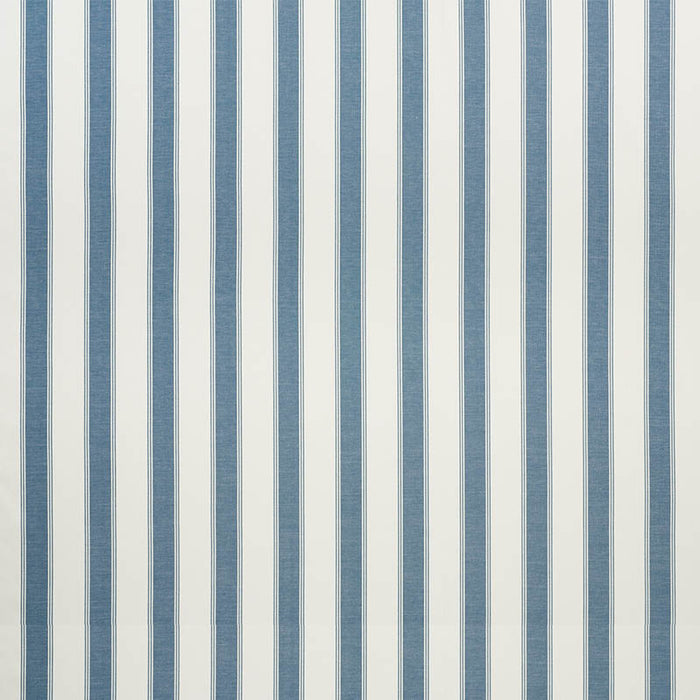 Schumacher Rafe Stripe Marine Fabric Sample 75823