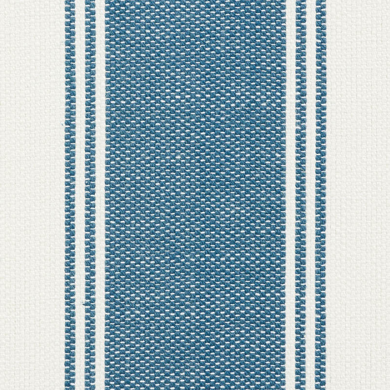 Schumacher Rafe Stripe Marine Fabric 75823