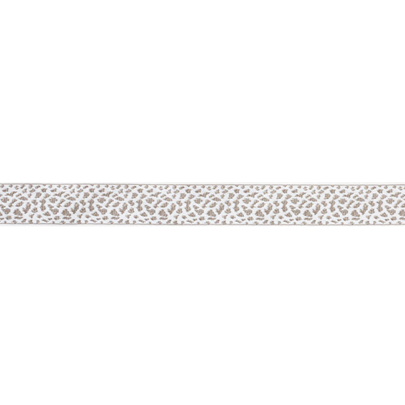 Schumacher Leopard Tape Taupe Trim 75854