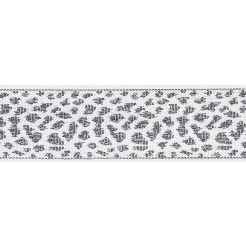 Schumacher Leopard Tape Grey Trim 75855