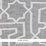 Schumacher Arabesque Maze Sheer Grey Fabric Sample 75870