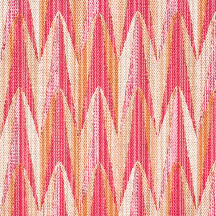 Schumacher Verdant Indoor/Outdoor Pink & Orange Fabric 75911