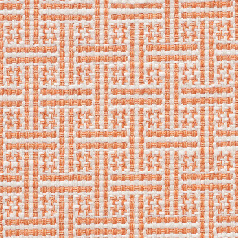 Schumacher Brickell Indoor/Outdoor Orange Fabric Sample 75932