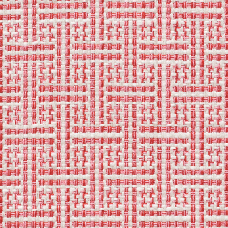 Schumacher Brickell Indoor/Outdoor Pink Fabric Sample 75933