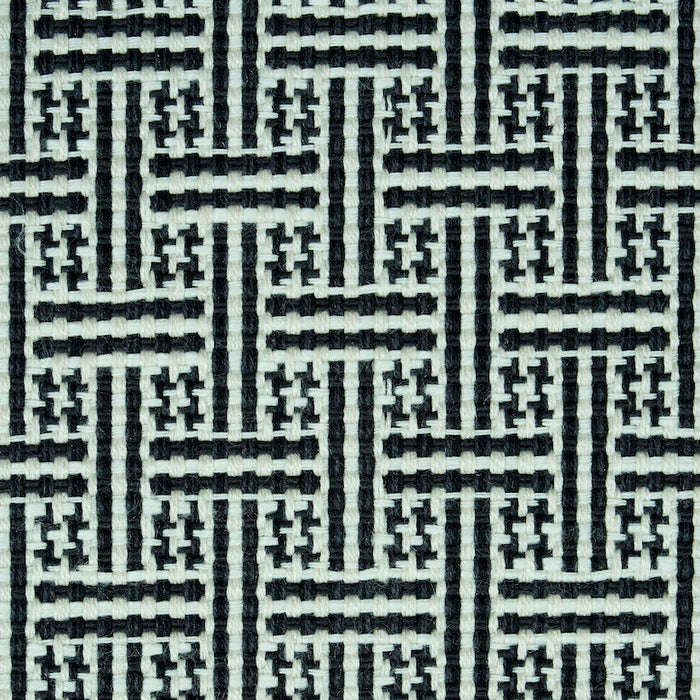 Schumacher Brickell Indoor/Outdoor Black Fabric Sample 75935