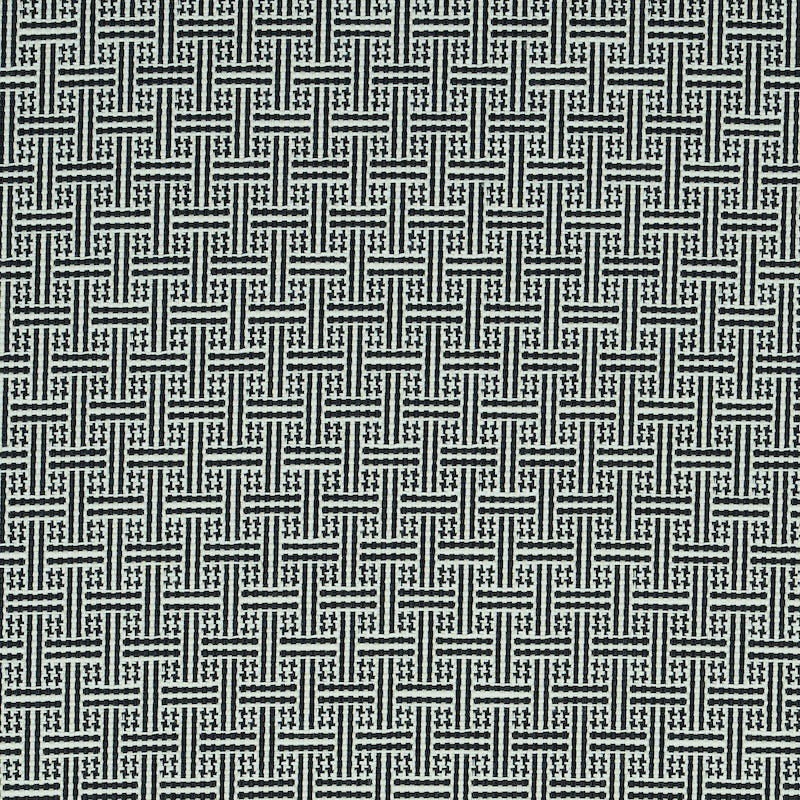 Schumacher Brickell Indoor/Outdoor Black Fabric 75935