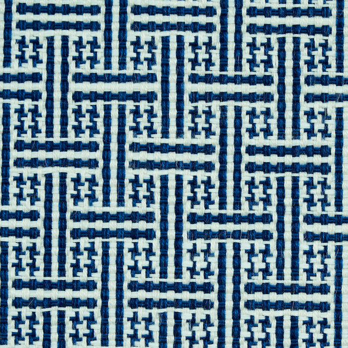 Schumacher Brickell Indoor/Outdoor Navy Fabric 75936