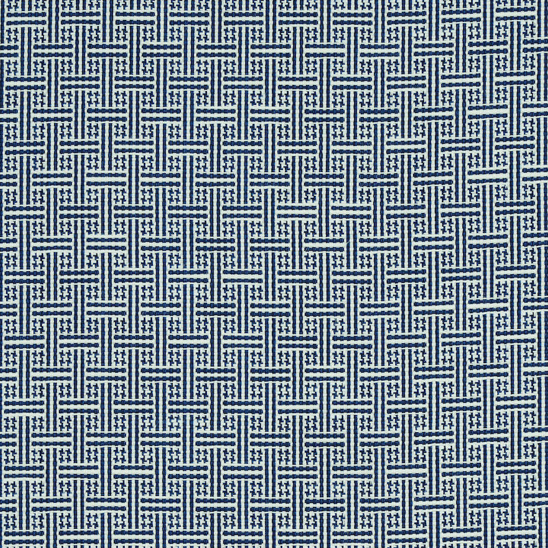 Schumacher Brickell Indoor/Outdoor Navy Fabric 75936