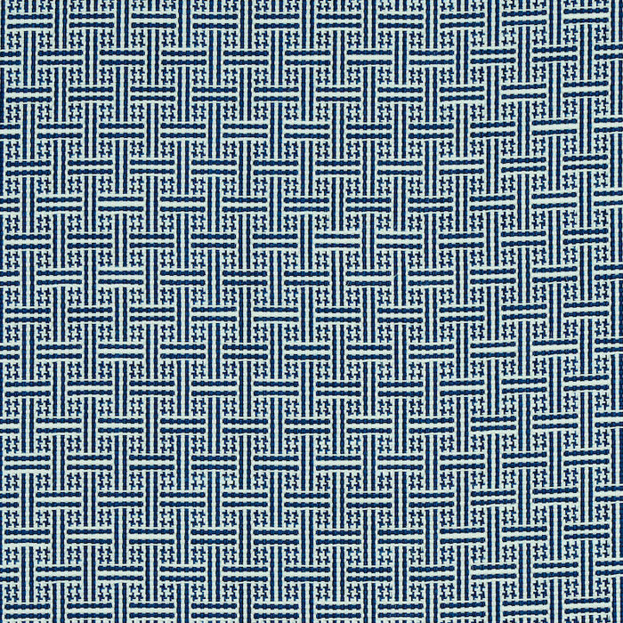 Schumacher Brickell Indoor/Outdoor Navy Fabric Sample 75936