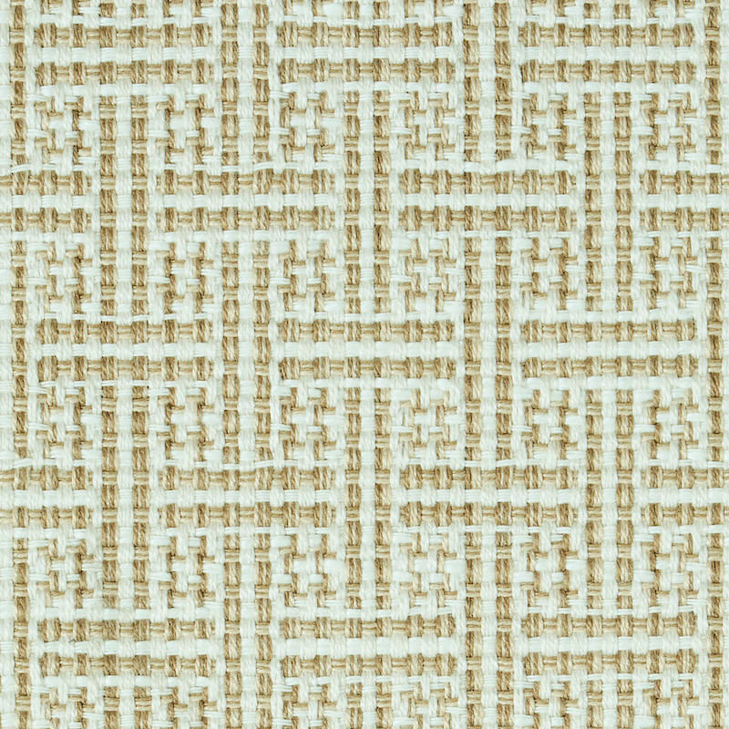 Schumacher Brickell Indoor/Outdoor Neutral Fabric Sample 75937