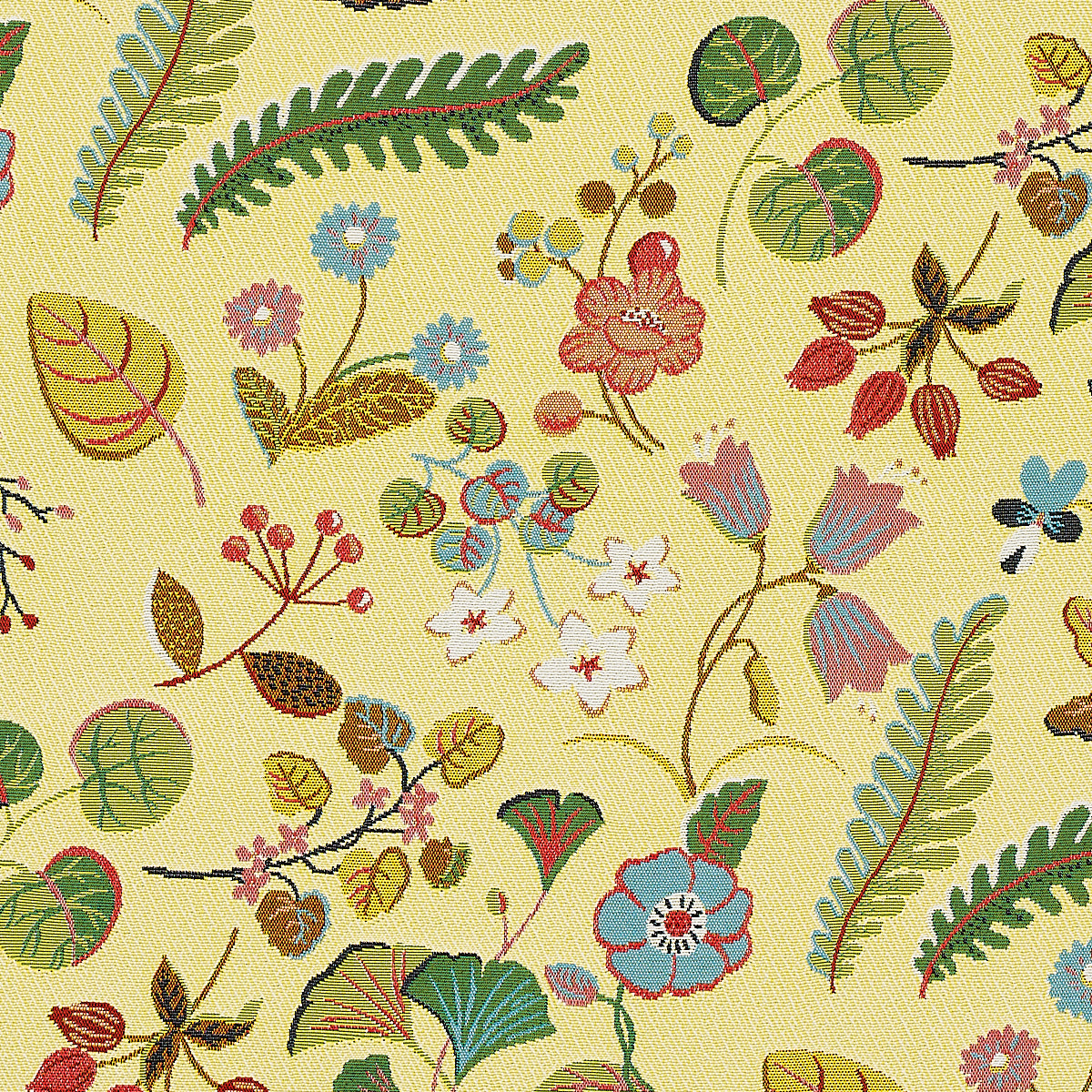 Schumacher Botanica Indoor/Outdoor Yellow Fabric 75943