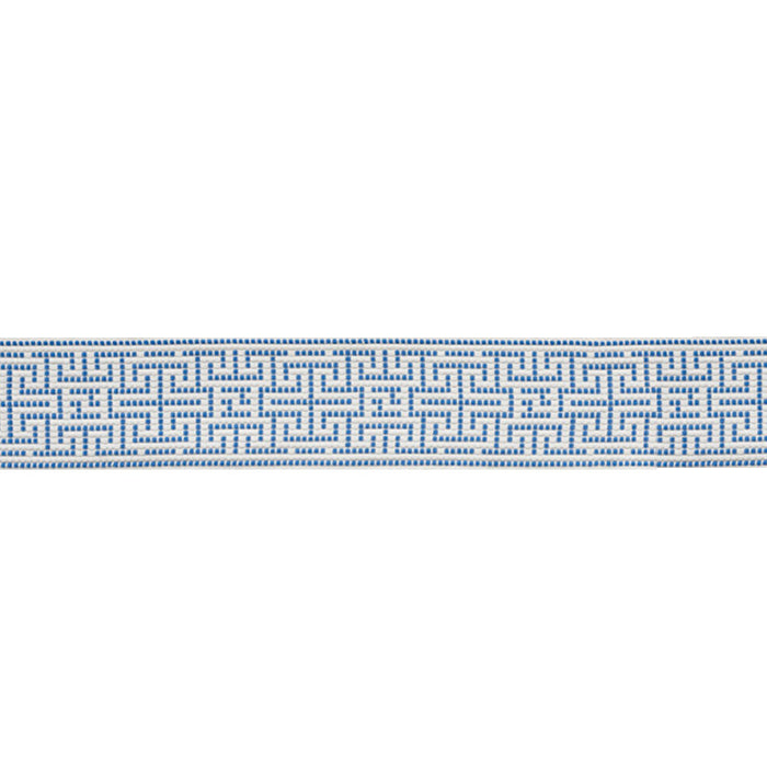 Schumacher Maze Tape Indoor/Outdoor Blue Trim Sample 75950