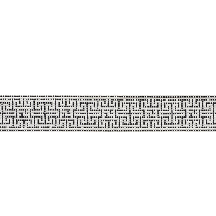 Schumacher Maze Tape Indoor/Outdoor Black Trim Sample 75952