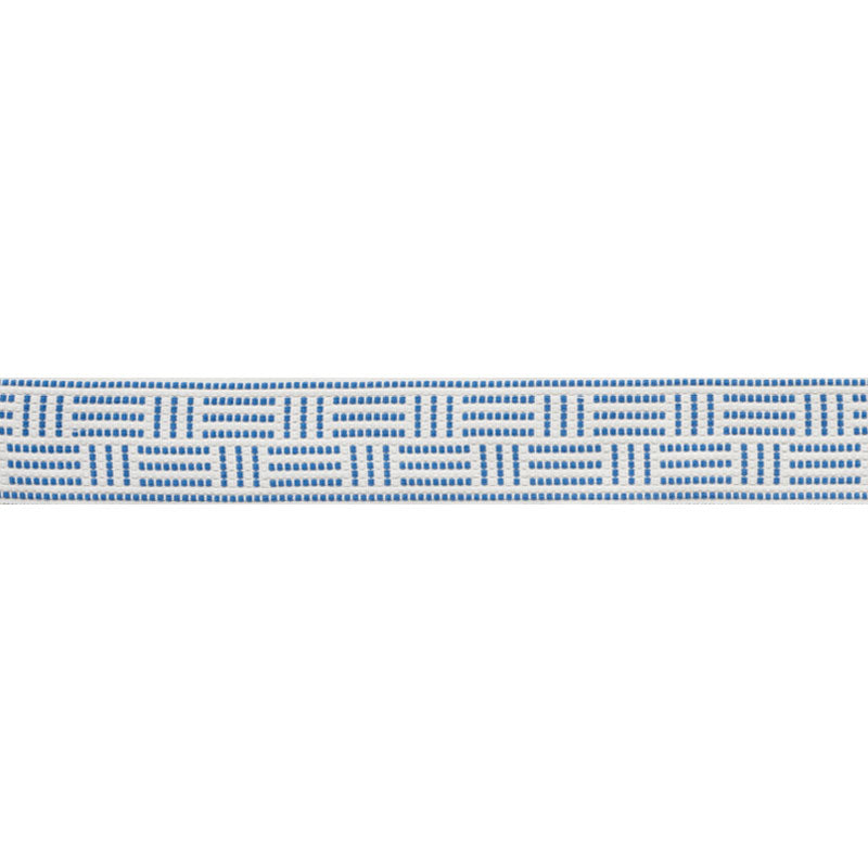 Schumacher Brickell Tape Indoor/Outdoor Blue Trim 75960