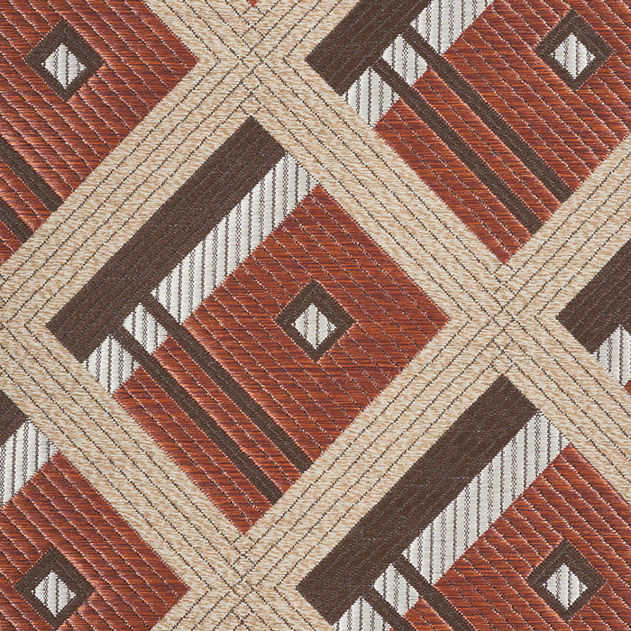 Schumacher Legrad Argyle Cognac Fabric 76010