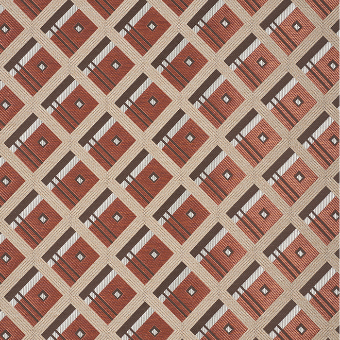 Schumacher Legrad Argyle Cognac Fabric 76010