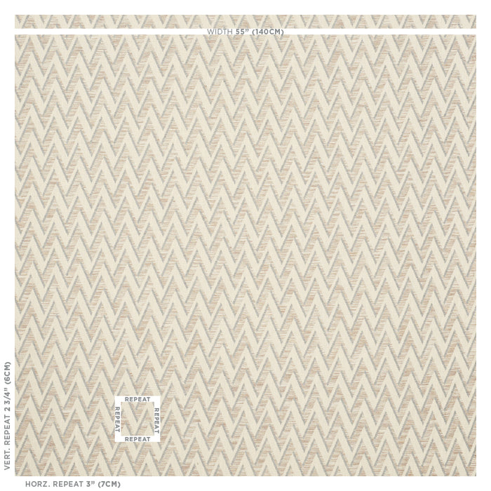 Schumacher Dartmoor Stone Fabric Sample 76032